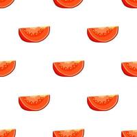 ilustração sobre o tema do tomate vermelho padrão vetor