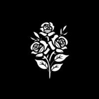 rosas, minimalista e simples silhueta - vetor ilustração