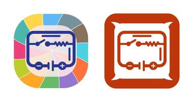 ícone de vetor de circuito elétrico