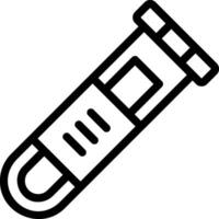 ícone de linha de teste médico vetor