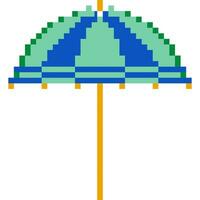 guarda-chuva desenho animado ícone dentro pixel estilo vetor