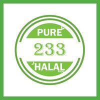 Projeto com halal folha Projeto 233 vetor