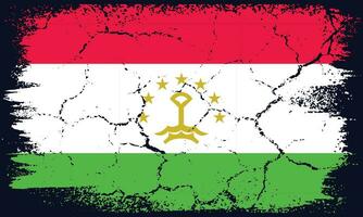 livre vetor plano Projeto grunge tajiquistão bandeira fundo