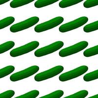 ilustração sobre o tema do pepino verde de padrão brilhante vetor