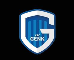 krc Genk clube logotipo símbolo Bélgica liga futebol abstrato Projeto vetor ilustração com Preto fundo