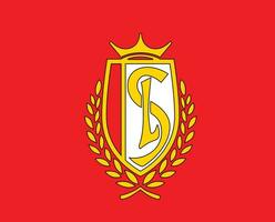 padrão de suserano logotipo clube símbolo Bélgica liga futebol abstrato Projeto vetor ilustração com vermelho fundo