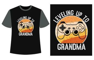 feliz avós dia camiseta vetor, engraçado vintage avós dia camiseta Projeto vetor