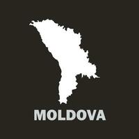 Moldova mapa ícone vetor