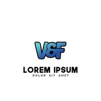 vf inicial logotipo Projeto vetor