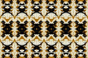 arte ikat abstrata étnica. sem costura padrão em bordados tribais, folclóricos e estilo mexicano. print.design de ornamento de arte geométrica asteca para tapete, papel de parede, roupas, embrulho, tecido, capa, têxtil vetor