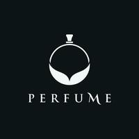 luxo essência fragrância perfume logotipo modelo Projeto isolado fundo. vetor