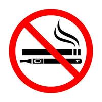 não fumar não Cigarro eletrônico placa. vetor