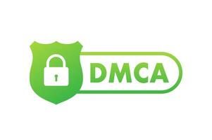 DMCA digital milênio direito autoral agir. Copiadora e trabalhador autonomo. intelectual propriedade. vetor estoque ilustração