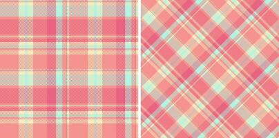 tecido vetor textura do xadrez fundo Verifica com uma padronizar tartan têxtil desatado.