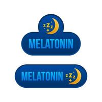 melatonina, ótimo Projeto para qualquer propósitos. vetor ilustração.