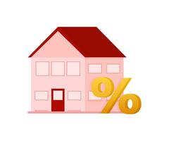 casa hipoteca. real Estado agente às trabalhar, investimento, hipoteca, casa empréstimo conta vetor