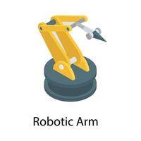 máquina de mão robótica vetor