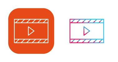 ícone exclusivo de vetor de vídeo e animação