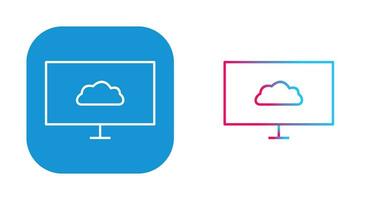 ícone de vetor de sistema de nuvem exclusivo