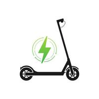 elétrico lambreta ícone. moderno estilo de vida. eco transporte para cidade estilo de vida. lambreta. vetor estoque ilustração