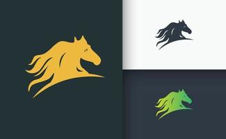 modelo de conjunto de design de logotipo de cavalo vetor