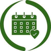 ícone de vetor de calendário