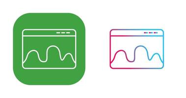 ícone de vetor de estatísticas de página da web