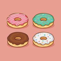 ilustração em vetor ícone donut isolado