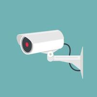 vigilância por vídeo, câmera cctv. ilustração vetorial vetor