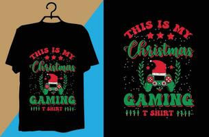 design de camiseta de natal vetor