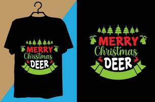 design de camiseta de natal vetor