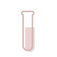 isolado vetor frasco com líquido ou sangue. ilustração do elemento do laboratório diagnóstico e químico pesquisa
