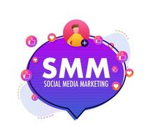social meios de comunicação marketing. comunicação, Internet conceito. digital marketing conceito vetor