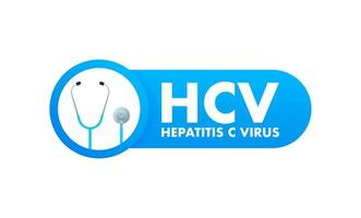 hepatite c vírus. para cuidados de saúde Projeto. mundo saúde dia conceito. vetor ilustração.