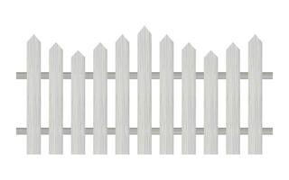 piquete cerca, de madeira texturizado, arredondado arestas. vetor estoque ilustração.