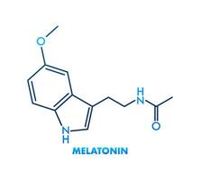 3d melatonina Fórmula em branco fundo. isolado vetor ilustração.