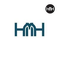 carta hmh monograma logotipo Projeto vetor