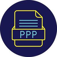 ppp Arquivo formato vetor ícone