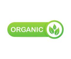 orgânico. saudável etiquetas com rotulação. vegano adesivos. orgânico distintivo. letras natural. vetor ilustração.
