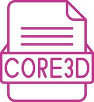 core3d Arquivo formato vetor ícone