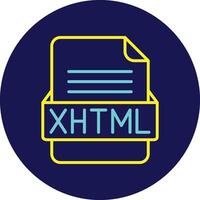 xhtml Arquivo formato vetor ícone