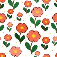 desatado floral padronizar para tecido impressões, têxteis, presente invólucro papel. colorida vetor para crianças, plano estilo