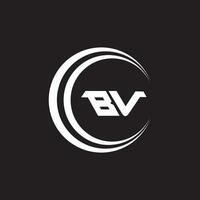 vb bv logotipo Projeto vetor modelo