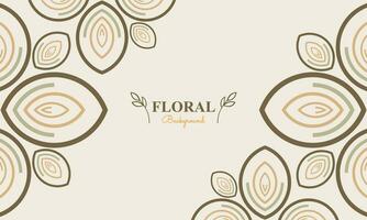 floral fundo com abstrato natural forma, folha e floral enfeite dentro suave pastel cor estilo vetor