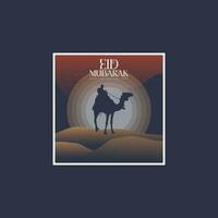 vetor de logotipo eid mubarak