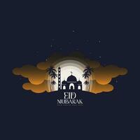 vetor de logotipo eid mubarak