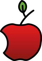 design de ícone de vetor de maçã