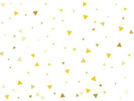 Natal luz dourado triangulares. confete celebração, queda dourado abstrato decoração para Festa. vetor ilustração