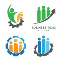 ilustração de imagens de logotipo de equipe de negócios vetor