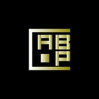 abp carta logotipo vetor projeto, abp simples e moderno logotipo. abp luxuoso alfabeto Projeto
